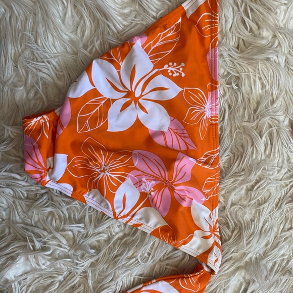 NO BOUNDARIES KIDS girls floral tropical bikini size medium gold condition! - Picture 9 of 13